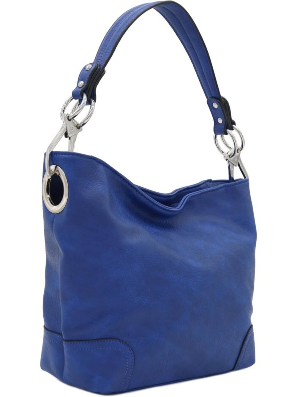 Stylish Hobo Shoulder Bag with Large Snap Hook, Chic Everyday Accessory